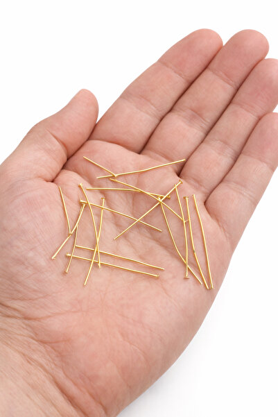 FlowerAksesuar 150 ADET - 40 mm TAKI ÇİVİSİ, TAKI TELİ, TAKI KIVIRMA TELİ, DÜ...