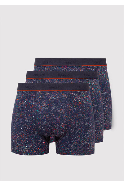 Mavi 3er-Pack bedruckte marineblaue Boxershorts 0912215-28417