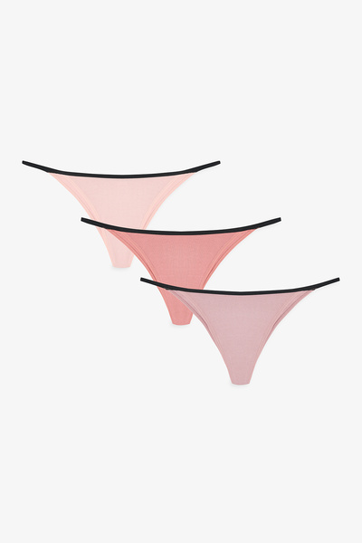 Penti Multi-Colored Earth Tones 3-Piece Brazilian Panties