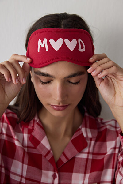 Penti Red Good Mood New Year Themed Slogan Sleep Goggles