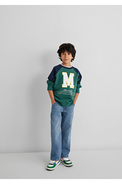 Mavi M bedrucktes grünes Sweatshirt 6S10122-71930