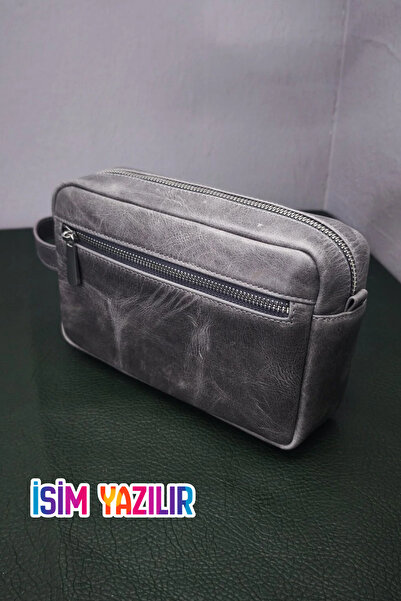 NZCLUB Hakiki Crazy Deri Portföy El Çantası