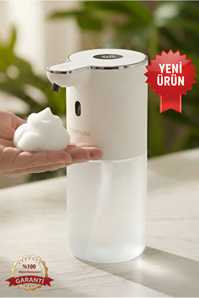 Evo House Otomatik Sensörlü Köpük Sıvı Sabunluk - Şarjlı- Dijital LED Ekran -...