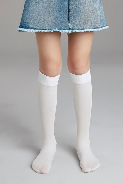 Penti Weiße Micro 40-Hosensocken für Mädchen