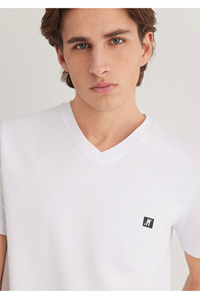 Mavi Pro Printed White T-Shirt Standard 0612756-620