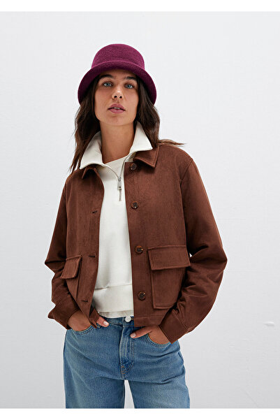 Mavi Burgunderroter Woll-Bucket-Hat 1911759-85279