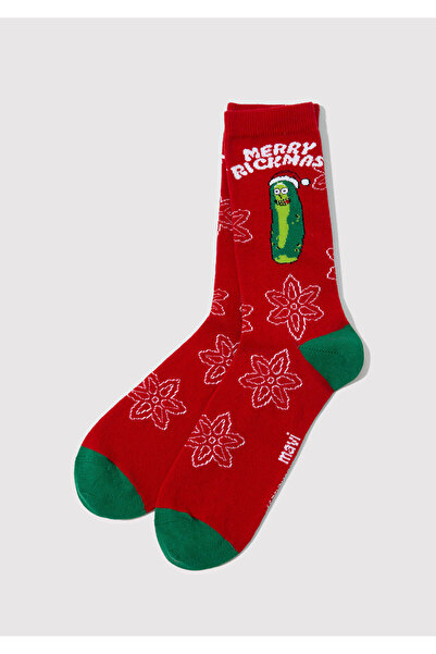 Mavi Yılbaşı Temalı Rick And Morty Çorap 0911253-32421