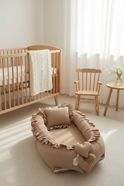 ebabynest Düz Renk Serisi Fırfırlı Babynest