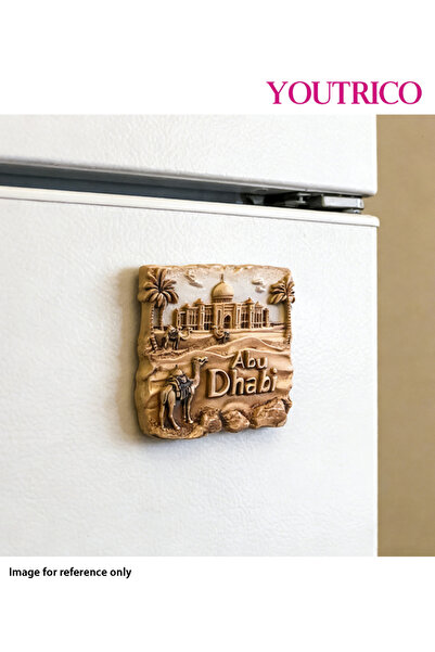 Youtrico قطعة واحدة من ملصقات مغناطيس أبو ظبي ثلاثية الأبعاد لديكور المنزل وا...