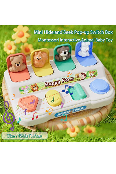 Choice صندوق التبديل للأطفال لعبة الغميضة صندوق التبديل المنبثق مونتيسوري الت...