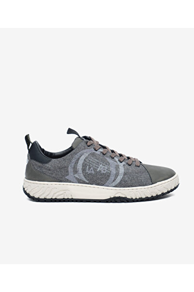 Greyder LAB Erkek Gri Hakiki Deri Sneaker Ayakkabı 5K1CA20361