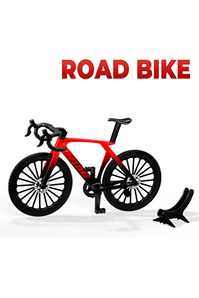 Choice دراجة جبلية صغيرة حمراء بمقياس 1:8، مصنوعة من سبيكة معدنية مصبوبة، نمو...