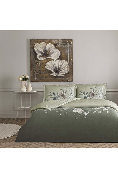 Taç Nurell Satin Double Duvet Cover Set Gray