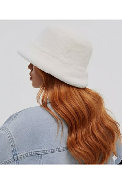 aseh shop قبعة دلو من ريش البجع