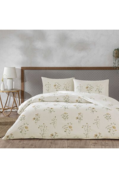 Taç Auren Ranforce Single Duvet Cover Set Powder