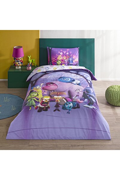 Taç Licensed Disney Insideout 2 Single Cotton Duvet Cover Set
