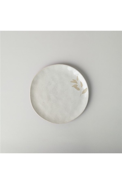 Linens Laurel Seramik 26 cm Servis Tabağı Ekru