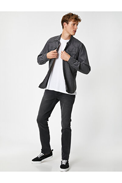 Koton Slim Fit Kot Pantolon - Brad Jean