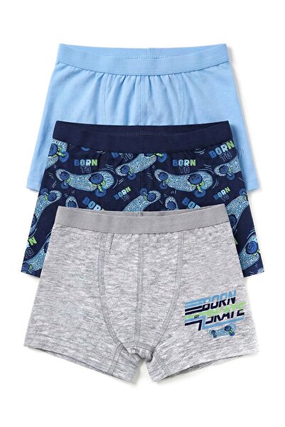 Öts Момчешки боксерки, 3 броя в пакет, с принт (96% памук - 4% еластан)