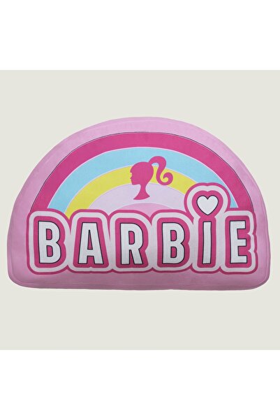 Taç Lisanslı Barbie Rainbow Şekilli Kırlent
