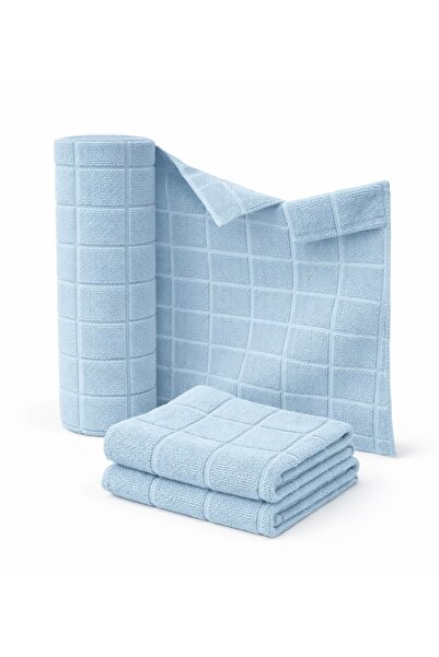 PUREZA Mavi Rulo Mikrofiber Temizlik Bezi 30X30 cm 20'li- Mutfak, Banyo, Cam ...