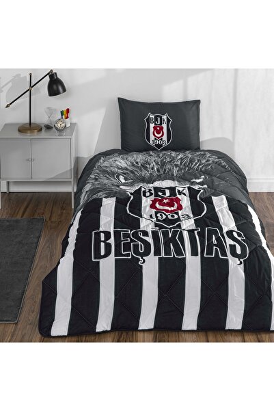 Taç Lisanslı Bjk Şanslı Kartal Yorgan Seti Tek Kişilik