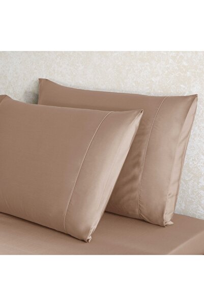 Linens X TENCEL ™   مجموعة من 2 غطاء وسادة قياسي من الليوسل باللون الوردي