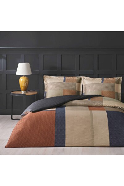 Taç Σετ Παπλωματοθήκη Evander Satin Διπλό Πορτοκαλί