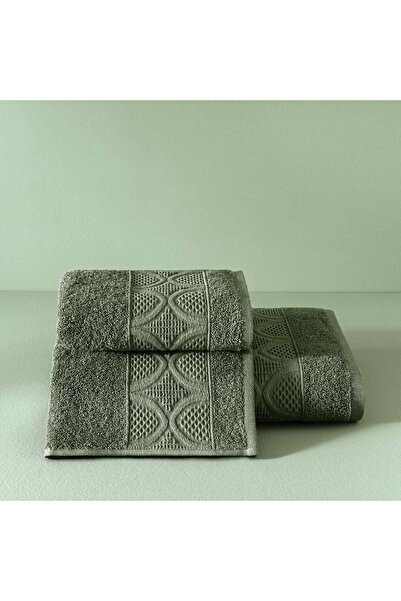 Taç Butik Patagonya Pamuk Banyo Havlusu Haki 70x140