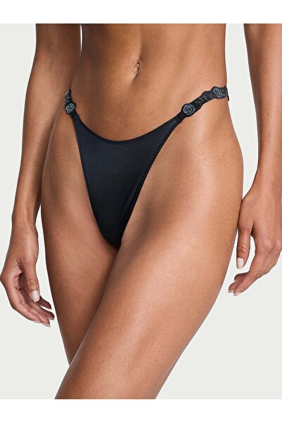 Victoria's Secret Orkide İşlemeli Işıltılı Brazilian Külot