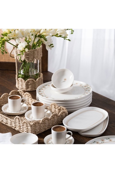 Pierre Cardin Florien Porselen 14 Parça Kahvaltı Takımı