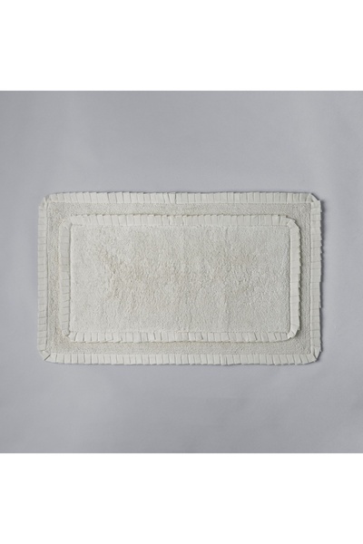 Linens Ruffle 60X100 cm Banyo Paspası Ekru
