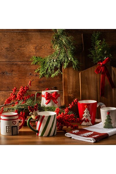 Linens Pine Dolomit 450 ml Kupa Kırmızı