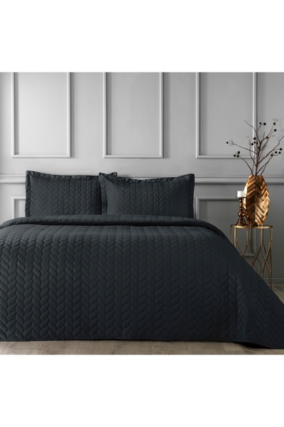 Taç Glory Black Double Bedspread