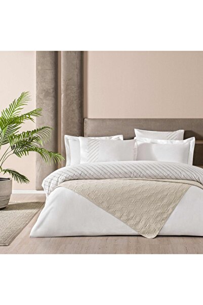 Taç Taç Julietta Bedspread Double Duvet Cover Set Beige