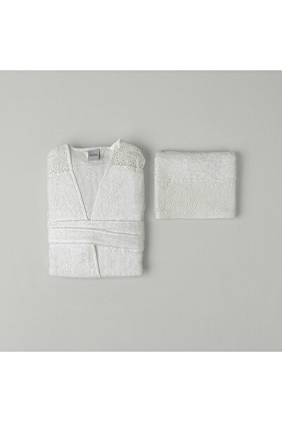 Linens Elia Bambu s/m Bornoz Seti Beyaz