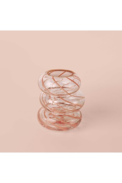 Linens Bale Vazo 13x13x15 cm Mercan