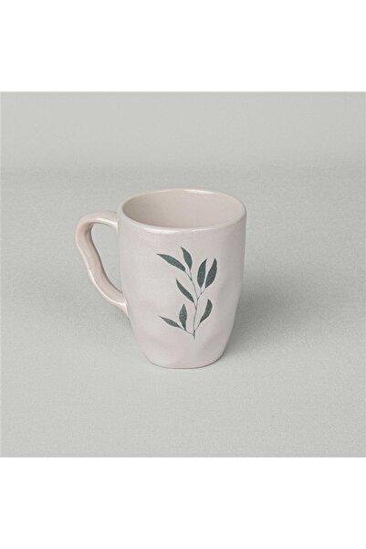 Linens Daphne Seramik 370 ml Kupa Ekru