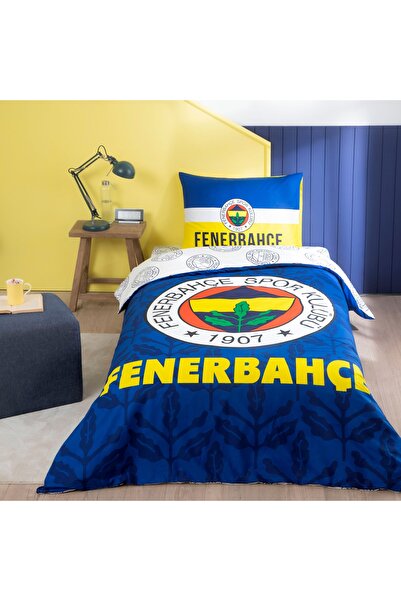 Taç Lisanslı Fenerbahçe Palamut Tek Kişilik Pamuk Nevresim Takımı