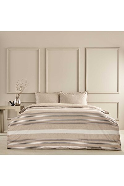 Taç Brown Perle Double Duvet Cover Set