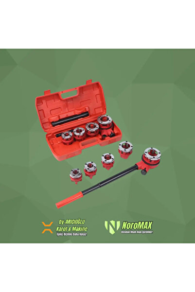 Noromax 1.1/4'' El Tipi Manuel Diş Açma Paftası