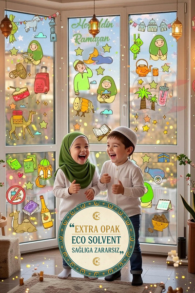 Kt Grup Hoşgeldin Ramazan Opak Sticker Seti 100 Parça Yeni Ürün Priz Sticker ...