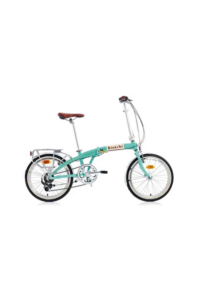 Bianchi FOLDING NEW VINTAGE KATLANIR BİSİKLET 290H 20 JANT 7 VİTES CELESTE KR...