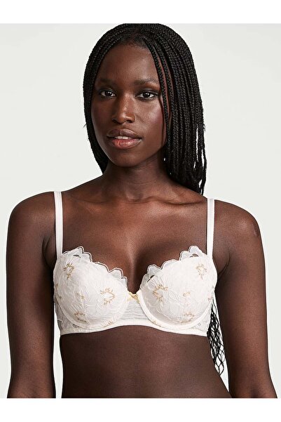 Victoria's Secret Şakayık İşlemeli Hafif Destekli Demi Sütyen