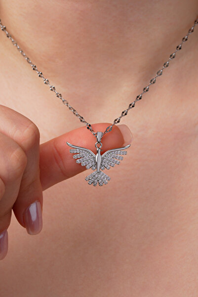 Alexis Carrel Kadın Çelik Zümrüdü Anka Kuşu Kolye