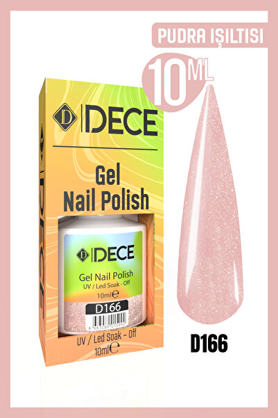d dece Kalıcı Oje Uv Led D166 (SEDEFLİ RENK) 10ml