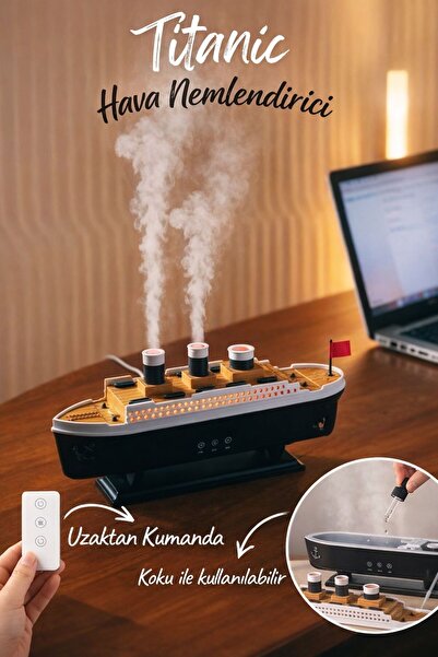 blueseed Buharlı Titanik/Vapur/Gemi Hava Nemlendirici Buhar Makinesi Kokulu A...