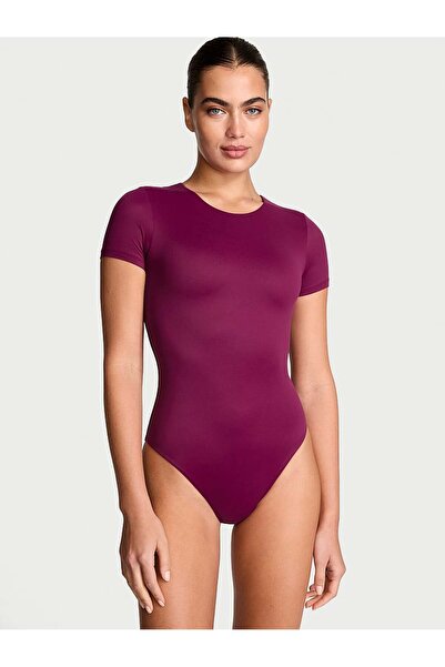 Victoria's Secret Feathersoft Essentials Kısa Kollu Bodysuit