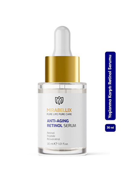 Mirabellix Retinol Serum – Hassas Ciltler İçin, Yaşlanma Karşıtı, 30 ml