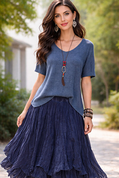 AGORATEKSTİL مجموعة من البلوزات المرسيريزيد ذات التنانير الداخلية القطنية وال...